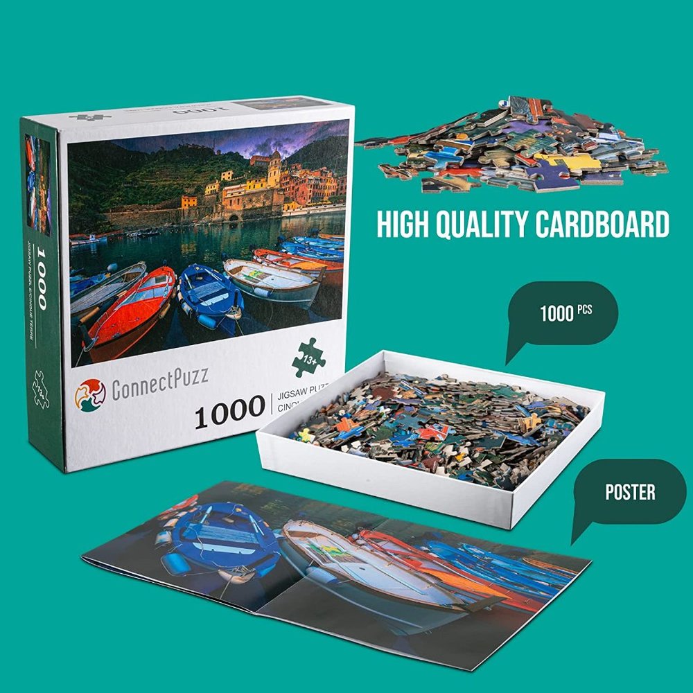 1000 Piece Puzzle - Boats